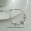 Pulsera de circón de trébol de cuatro hojas de lujo para mujer, ajustable, moderna, de nicho, exquisita, elegante, joyería popular