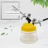 Frasco de limpeza para caneta spray pote de limpeza multifuncional modelo bomba de spray de tinta frasco coletor de líquido de descarte para colorir suporte para caneta spray lavador de caneta