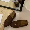 Zapatos de mujer slip-on de cuero genuino estilo vintage old money, suela suave, cómodos y no cansados, mocasines de mujer con hebilla de borla