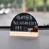 Tarjeta de Aparcamiento para Coche, Placa con Número de Teléfono para Mover el Coche, Adornos Retro Personalizados Creativos, Pizarra Pequeña, Placa de Matrícula Temporal para Mover el Coche