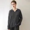 Suéter de punto de ochos para mujer, estilo nuevo, con cuello, de cachemira suave y acogedora y rayón blanco, holgado y casual, top versátil para otoño e invierno