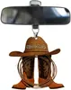 Adornos de coche nuevos e interesantes transfronterizos: botas y sombreros de vaquero personalizados, adornos planos para coche