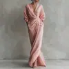 Vestido sencillo de color liso estilo francés, nueva colección de otoño, moda europea y americana transfronteriza para mujer, elegante y sofisticado vestido de noche