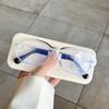 Nuevas gafas Qianai cuadradas pequeñas anti-luz azul para mujer, montura de remache con personalidad de red roja, montura de gafas de moda de Corea del Sur