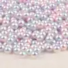 Fantasía Colorido ABS No Poroso 4-10mm Manicura Joyería de Perlas de Imitación Accesorios Cuentas Redondas Hecho a Mano DIY Material de Pegamento de Cristal