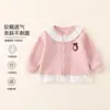 Ropa de Otoño e Invierno para Niñas Top 26 Nuevo Estilo Infantil con Felpa Ropa de Moda para Niña Chaqueta Cardigan Cálida Elegante Casual