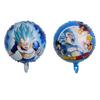 Nuevo globo redondo de 18 pulgadas de Dragon Ball juguete de Dragon Ball para niños globo de película de aluminio forma de dragon ball de doble cara