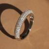 Anillo Brillante Europeo y Americano de Diamantes Completos y Hermoso para Mujer, Exquisito para Vestido de Novia, Estilo Celebridad de Internet, Lujo Accesible, Accesorios de Compromiso y Boda