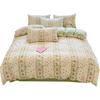 Conjunto de Cama Estudantil de Algodão Puro Fresco de Quatro Peças para a Temporada Estudantil com Capa de Edredom, Lençol de Elástico e Conjunto de Três Peças, Roupa de Cama Modelo Novo 2025