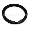 Anillo Plano Electrodepositado Negro Mate de 30 mm, Llavero Chapado en Rodio Oro Kc, 25 Broches para Llavero Cromados Brillantes