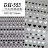 Pegatinas para Uñas de Corazón Personalizables, Lote Mixto de Varios Estilos, Corazón de Color Sólido Simple Versátil Plano, Pegatinas para Uñas DIY Estilo Dh