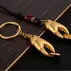 Adorno Dorado de Latón Portátil del Fabricante con Dinero en la Mano, Diseño de Pinza de Cangrejo, Decoración de Latón, Pequeña Decoración de Regalo