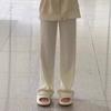 Pantalones de Pana de Pierna Ancha para Mujer Otoño e Invierno Ropa Estilo Leche Cintura Alta Pequeña Diseño Adelgazante Sentido de Diseño Nicho Pantalones Suaves Leche
