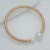 Collar Simple Europeo y Americano Moda Cadena Hueso de Serpiente Acero de Titanio Chapado en Oro Pulsera Elástica Hebilla de Presión de Acero Inoxidable Cadena Retorcida Versátil