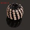 Novo Gadget Portátil para Cabelo Ninho de Pássaro Bola Preguiçosa Elástico de Cabelo Prendedor de Rabo de Cavalo Headwear com Strass Dança Acessórios de Cabelo Prendedor de Cabelo para Mulheres