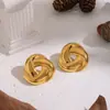 Pendientes de Acero Inoxidable Espiral Geométrica, Clásicos y Versátiles, Diarios Sin Desvanecimiento, Joyería Elegante Personalizada para Mujeres