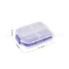 Suministro caja de pastillas de plástico de tres secciones y ocho compartimentos caja de tabletas de calcio mini caja de pastillas de PP caja de pastillas de ocho compartimentos plegable de 3 lados N37