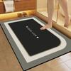 Alfombrillas Resistentes al Desgaste y a la Suciedad en la Entrada del Baño del Hogar, Alfombrillas de Pie Antideslizantes Absorbentes de Agua de Estilo Sencillo, Barro de Diatomeas