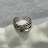 Anillo de personalidad minimalista y moderno, versátil y único, anillo para el dedo índice de alto índice estético, ajustable, unisex