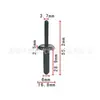 Adecuado para Remaches Decorativos de Coche Bmw, Remaches Tipo Linterna, Remaches Ciegos Tipo Abierto 07142151750