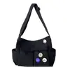 Bolso de hombro para mujer estilo retro workwear, bolso cruzado, bolso de lona moderno, bolso grande de capacidad estilo callejero, bolso casual y artístico