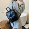Bolso Estilo Perezoso para Mujer Verano 2025 Nuevo Cuero Suave Moda Casual Simple Mochila para Viajar Mochila para Estudiante