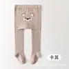 Leggings Nuevos de Primavera y Otoño para Bebés Niñas, Mallas Tejidas de Algodón Puro, Animales Lindos de Dibujos Animados, Infantil y Pequeño, Tiro Amplio