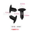 Accesorios Adecuados para Autos Ford: Forro de Algodón Aislante Térmico, Clips de Remache Fijos, Clips de Nylon para Diámetro de Agujero de 10-11 mm