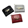 Cartera Nueva Corta para Mujer Transfronteriza, Color Sólido Simple, Bordado Vintage de Alta Gama, Cartera para Mujer con 70% de descuento, Al por Mayor en Stock