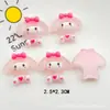Parche de Gancho de Perro Pudín Bailarín de Purpurina Fina de Dibujos Animados Transparente Accesorio para el Cabello Funda de Teléfono Accesorio de Resina