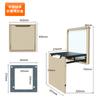 Respaldo de pared para baño, taburete de ducha plegable, taburete de baño plegable silencioso, barrera para pasillo de baño para personas mayores y mujeres embarazadas, taburete de ducha sin barreras