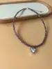 Colar de Cristal Zircônia Simples Moda Irregular Feminino Versátil Design de Nicho Pingente de Coração Corrente de Clavícula de Aço Inoxidável