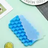 Forma de Gelo de Silicone em Favo de Mel com Tampa, Molde de Gelo com 37 Compartimentos, Nova Forma de Gelo de Silicone para Sorvete e Cubos de Gelo