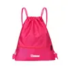 Bolsas com Cordão Personalizadas com Impressão Colorida, Bolsas com Cordão Impermeáveis de Tecido Oxford para Esportes ao Ar Livre Personalizadas, Transfronteiriço