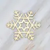 Artesanía de Madera Regalo Navideño Adorno de Copo de Nieve de Madera Hueco de 10CM Decoración Colgante al por Mayor para el Hogar