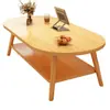 Mesa de Comedor para Apartamentos Pequeños, Uso en Casa, Estilo Mid-Century, Mesa de Comedor para Casa de Alquiler, Mesa de Café, Estilo Simple de Madera Natural de Alta Gama, Mesa Lateral para Sofá