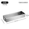 Caja Rectangular de Acero Inoxidable 304 para Palillos, Barril Organizador de Cubiertos, Estante de Almacenamiento, Drenaje, Gran Capacidad