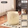 Cesto de Roupa Suja Novo Estilo Vintage, Cesto de Armazenamento de Roupas Sujas, Cesto de Roupa Doméstico, Balde de Armazenamento para Bonecas, Cesto de Roupa Suja para Banheiro