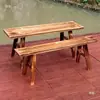 Banco largo de madera maciza taburete alto taburete de bar taburete de tabla para el hogar taburete de tabla larga de madera taburete de tira larga para mesa de comedor taburete pequeño
