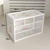 Caja de Almacenamiento Tipo Cajón de Rejilla de Nueve Cuadrados para Escritorio Sanrio Caja de Almacenamiento para Dormitorio Portalápices Caja de Almacenamiento Tipo Cajón para Dormitorio de Estudiantes