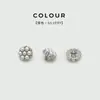 Botones Florales de Metal Perla y Diamante para Camisas, Suéteres, Vestidos, Cárdigans de Punto de Mujer, Accesorios de Botones Decorativos