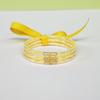 Traje de Cinta de Color de 3 Capas Pulsera de Lentejuelas Medias Transparentes Pulsera de Lazo para Dama Pulsera Linda de Manguera de Silicona