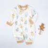 Outono e inverno novo macacão de bebê recém-nascido khai roupa de escalada masculino e feminino khafu algodão puro sem costura primavera e outono