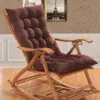 Cojín para Silla Lounge de Invierno Cojín para Mecedora Cojín Engrosado para Silla de Ratán Bambú Cojín para Silla de Ocio Cojín para Silla Plegable Correa Fija