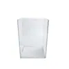 Porta-canetas Acrílico Transparente Simples Balde de Armazenamento de Papelaria para Estudantes Organizador de Mesa para Escritório Dormitório Caixa de Armazenamento de Pincéis de Maquiagem