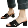 Sandálias de Salto Alto Abertas com Bico Quadrado Estilo Francês Novas para Primavera/Verão 2026 para Mulheres, Elegantes e Elegantes, Transfronteiriças