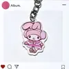 Llavero de Patinaje sobre Hielo Sanrio Estilo Japonés, Colgante Doble Transparente de Acrílico, Lindo Accesorio de Llavero para Mochila de Dibujos Animados