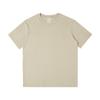 Camiseta Pesada Estilo Americano, Manga Curta Masculina 100% Algodão, Camiseta Básica Casual Discreta, Top Liso Solto e Simples