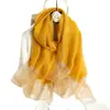 Chalina Delgada de Color Sólido para Mujer 2024, Calentador de Cuello con Hilo Dorado, Bufanda Única Tipo Seda, Bufanda de Seda Artificial para Primavera y Otoño, Tie-Dye al por Mayor