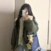 Otoño e invierno 2026 nueva moda versátil adelgazante corta casual estilo coreano suelta chaqueta de algodón con cuello de pelo